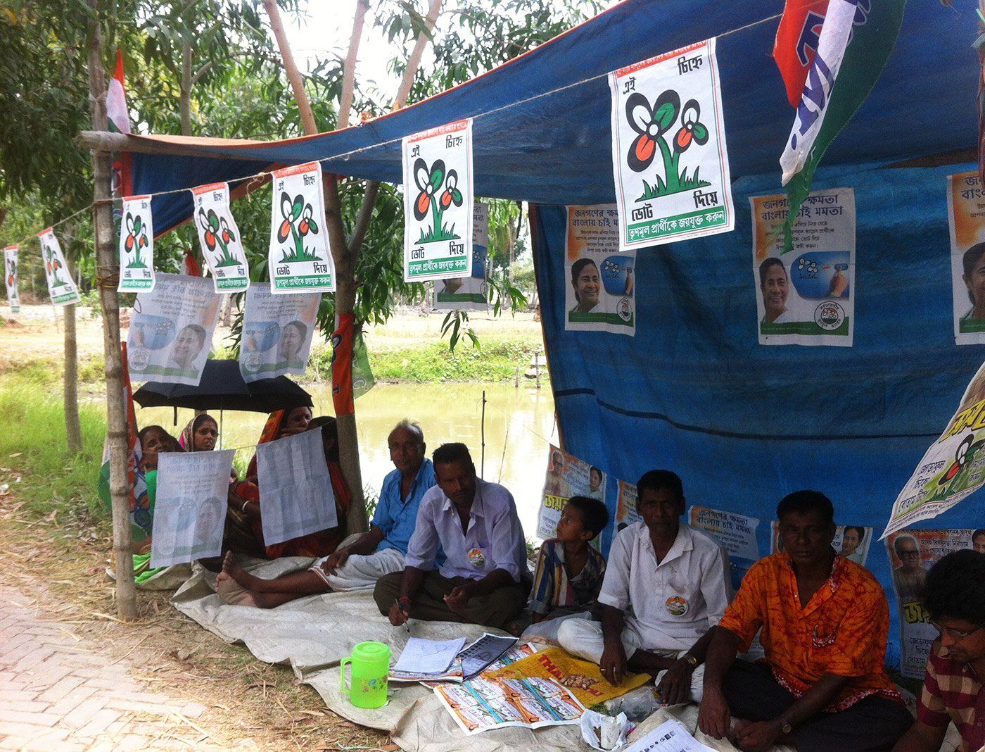 Voting in a Sundarbans village
